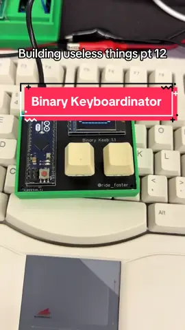 Binary keyboardinator #funny #projects #electronics #keyboardasmr #keyboard 
