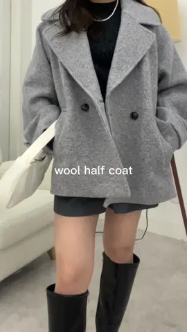 ZOZOで買えるウールフォルムハーフコート♡ 太めの袖がお気に入り✌️ #PR#fyp#fypシ #zozotown #ナチュラルビューティーベーシック #naturalbeautybasic#zozo購入品 