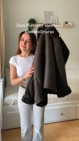 Stok beklediğim o montu sonunda buldum 🥹 Tüm kışı beraber geçirebiliriz artık 🫠🫶🏼☁️ #zarahaul #zarajacket #viralzara #brownjacket 