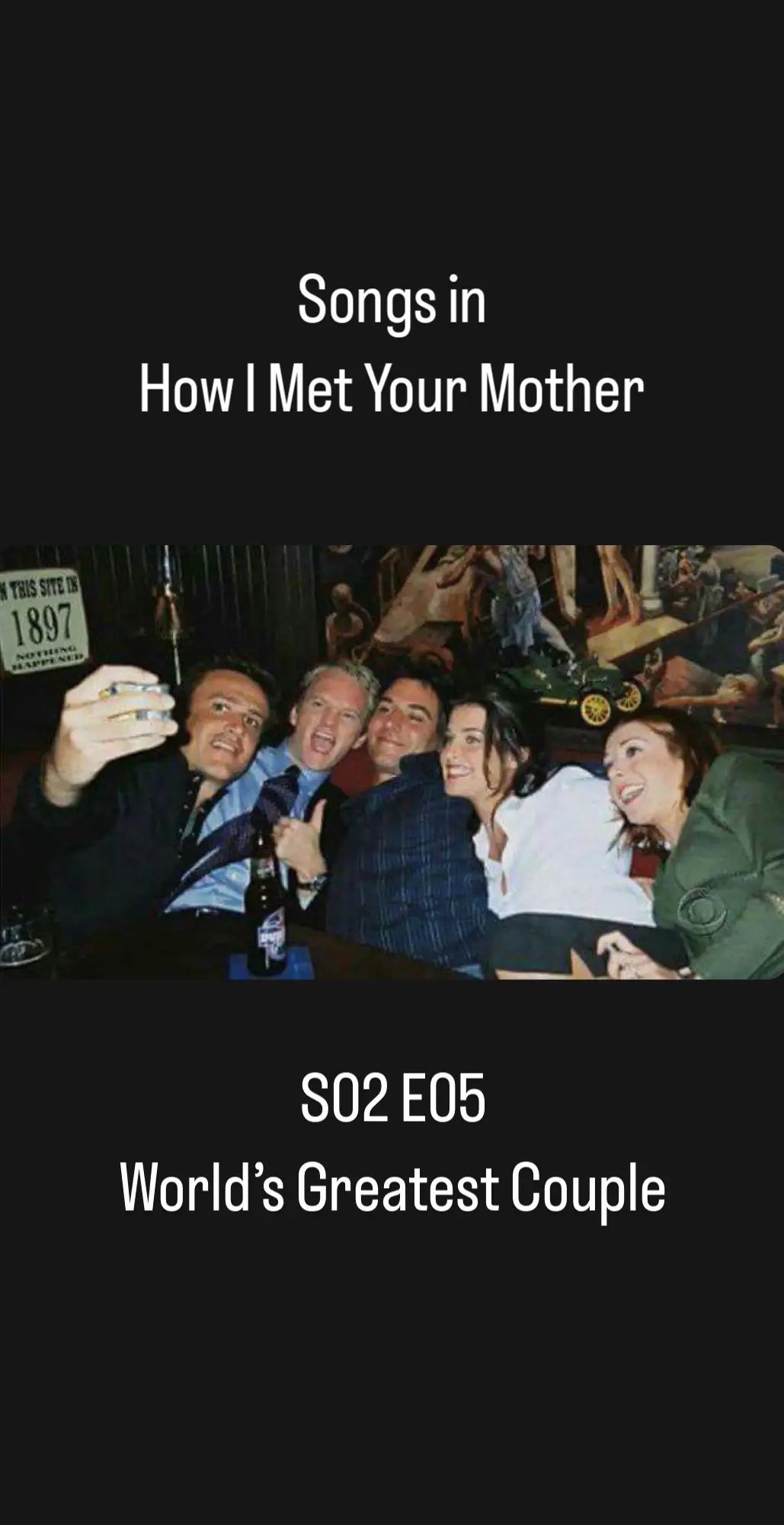 S2E5 World’s Greatest Couple #himym #abba 