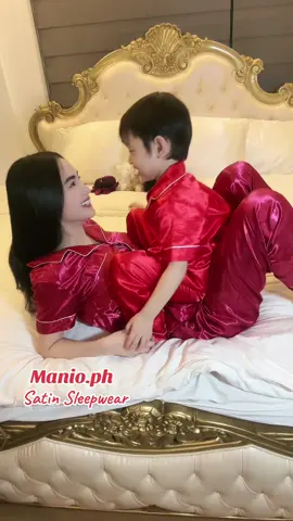 Satin Sleepwear Get yours now! Click the yellow basket! #sleep #sleepwear #pajamas #momandson #fyp 