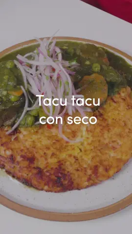 Tacu tacu de frejoles con seco de carne Para el tacu tacu: 300 gr Frejoles canario remojados por una noche 1 cebolla roja picada 600 ml agua o caldo de pollo 5 dientes de ajo picado 200 gr manteca de cerdo 100 gr costilla de cerdo ahumada 50 gr pasta de ají amarillo 100 ml leche evaporada 200 gr arroz del dia anterior 100 ml aceite vegetal 2 gr pimienta negra 1 gr comino  Sal al gusto 1 hoja de laurel 1 rama de romero fresco Para el Seco de carne: 1 kg carne para guiso  1 cebolla roja picada 5 dientes de ajo picado 100 ml cerveza o chicha de jora 400 ml Licuado norteño ( ver receta arroz con pollo) 1 zanahoria en rodajas ½ pimiento rojo en tiras 100 gr arveja  Sal al gusto 2 gr pimienta negra 1 gr comino Procedimiento para el seco de carne: En una olla con aceite caliente, sellar la carne previamente sazonadas con sal, pimienta y comino, reservar En la misma olla donde se selló la carne, agregar la cebolla con ajo, sazonar con sal, pimienta y comino y sudar por 10 minutos. Incorporar la base nortena, la cerveza o chicha de jora y regresar la carne, cocinar por 1 hora a fuego lento, luego agregar las verduras y cocinar por 5 minutos más. Reservar. Procedimiento para los frejoles: En una olla agregar  la manteca de cerdo junto con la cebolla y ajo picado, sazonar con sal, pimienta y comino y sudar por 10 minutos, luego agregar la pasta de aji amarillo  por 5 minutos. Escurrir los frejoles remojados y agregarlos a la olla del aderezo junto con las costillas de cerdo ahumada, laurel, romero y caldo de pollo a agua, cocinar a fuego lento aprox 45 minutos hasta que estén suaves los frejoles, licuar ⅓ de la cantidad de frejoles y regresar a la olla, debe estar cremoso. Armado del plato: En una bol agregar 1 parte de arroz por 2 partes de frejol, mezclar bien y luego agregarlo a una sartén  con aceite vegetal caliente, freír por ambos lados hasta que esté crocante por ambos lados y cremoso al centro,  agregar el seco de carne encima y servir. Acompanamientos: Salsa criolla, salsa picante Equipamiento de cocina: Cuchillos, ollas, bols, pinzas Tip Iko: Mientras más tiempo cocines la carne, más suave te quedará. #comidaperuana #secoalanorteña #frejoles #tacutacu #buenazo 
