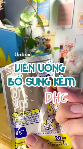 Bị mụn nên uống thêm kẽm #unboxing #anthuyunbox #dhc #kẽm 