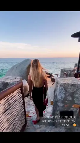Sneak peak at our wedding reception venue, and my dream destination wedding in the making 😍 #weddingvibes #weddingideas #destinationwedding #weddingplanning #cabowedding #weddingtiktok #wedding #weddingtok 