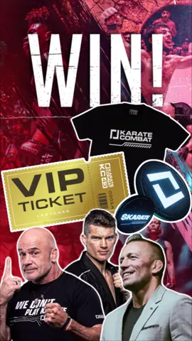 Who’s ready for the biggest giveaway in Karate Combat History.  It only takes two minutes and you could be in for a chance to win a VIP package to KC43, Karate Combat Gloves signed by both Bas Rutten and Lyoto Machida, meet in greets with Bas Rutten and GSP and signed photos of Wonderboy, GSP and Bas Rutten To enter simply fill the survey in our bio