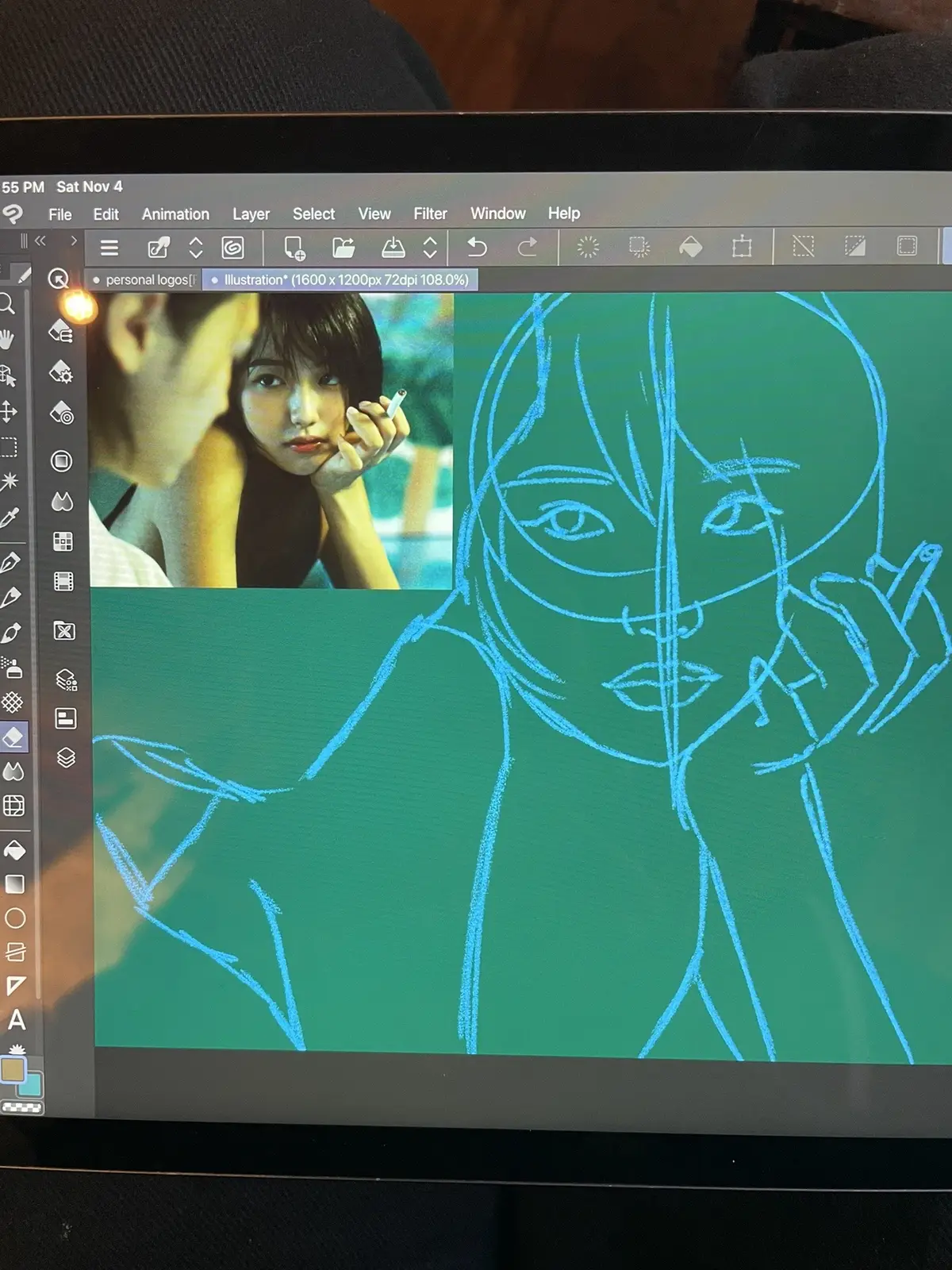 swipe to color in art ive made for my AP class!! #art #fyp #fypシ #korean #school #apart  #apdrawing #drawing #painting 