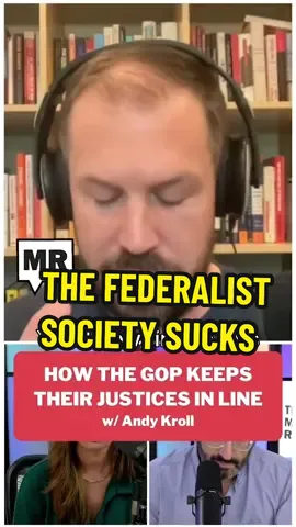 ‘How the GOP Keeps Their Justices in Line w/ Andy Kroll’ — #majorityreport #samseder #emmavigeland #politicaltiktok #uspolitics #politics #podcastclips #fedsoc #federalistsociety #gop #republican 