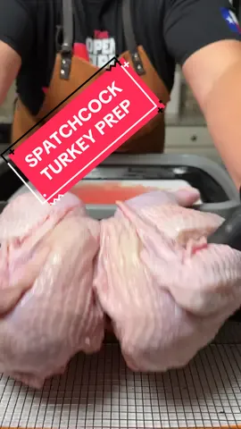 Turkey Prep 101: How to Spatchcock #bbqtiktok #thanksgiving #turkey #spatchcockturkey #butchertiktok 