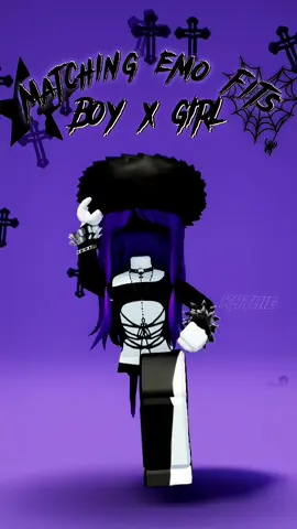 Emo matching fits 4 u (boy x girl) 🕷️|| #roblox #fitstosteal #robloxoutfits #robloxoutfitideas #catalogavatarcreator #envyavatarstudio #robloxfyp #fyp #viral #emo #emomatching 