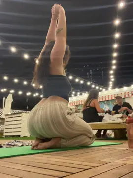 Its yoga on the roof top for me. I feel right at home #fyp #kalistrip2023 