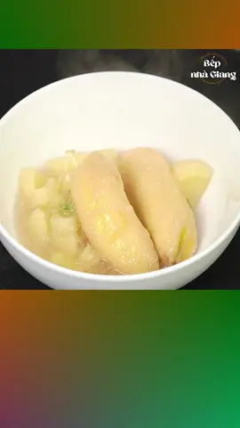 Chè chuối chưng nóng hổi thơm ngon mà làm lại rất đơn giản #cook #bepnhagiang