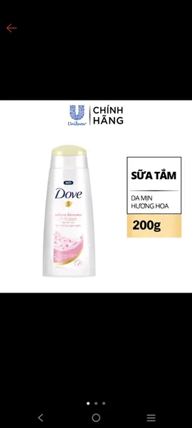 Sữa Tắm Dove Hoa Anh Đào 200g #suatam #dove #hoaanhdao #vietnam @dovevietnam 