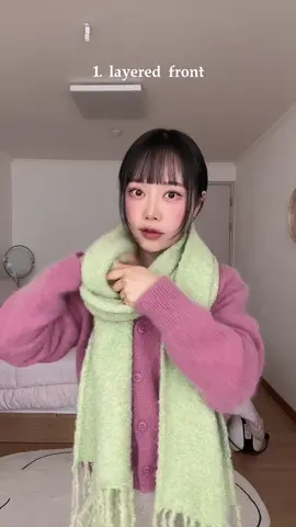 머플러 이렇게 매줘,,🧣
