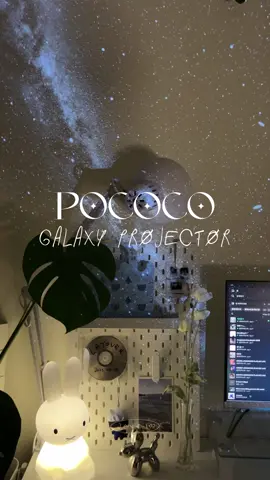 galaxy proyector from @Pococo_official 🌌🤍  #inspo #room #night #pococo #pococogalaxyprojector #projector #aesthetic #lamp #cozy #star #galaxy #space #moon #desk #desksetup #roomaesthetic #roominspo 