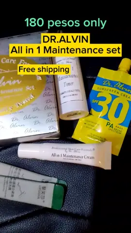 All in 1 Mentainance set Dr.ALVIN 180 pesos only #rejuvanatingset #dralvinrejuvenatingset #mentainacedralvin #fypシ゚viral 