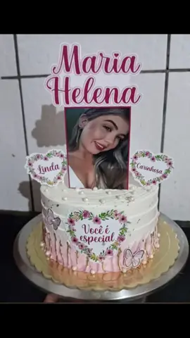 Topper simples com foto #topper #topperdebolo #topperpersonalizado 
