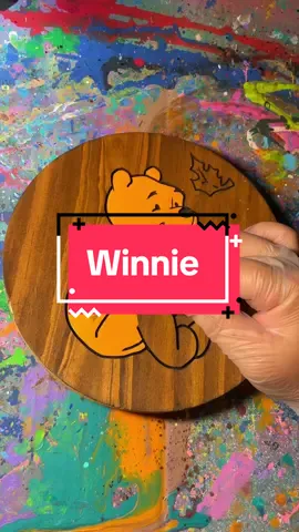 Winnie the pooh paint #satisfying #asmr #relaxing #winniethepooh 