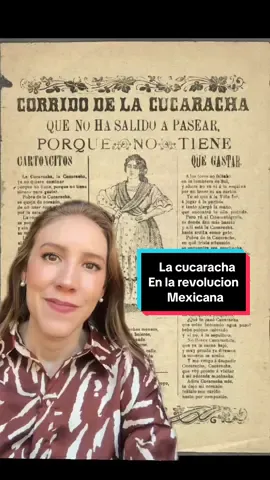 #HoySupe que La Cucaracha fue una canción popular cantada en la revolución mexicana 🪳🎶🇲🇽  