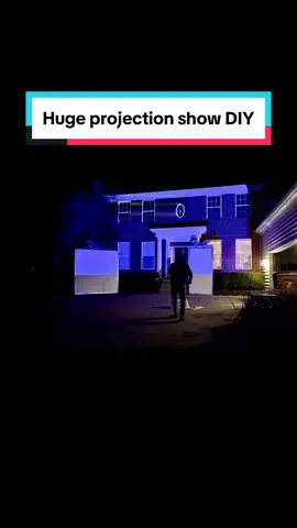Christams projection show on house and gigantic presents #projectionmapping #atmosfx #christmas #walmart 