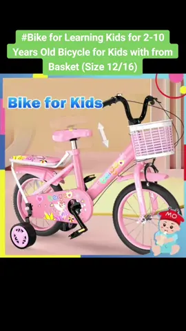 #Bike for Kids Learning Kids Bike for 2-10 yrs old Bicycle for Kids with Forn Basket (Size 12/16)
