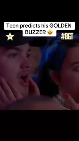 Teenage #singer predicts his own #goldenbuzzer on #americasgottalent #agt #gottalent 