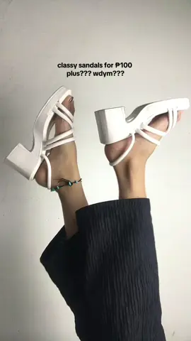 yes!!! super affordable, cutie and quality!💅🏻👡 #thickheels #thickheeledsandals #whitesandals #aestheticsandals #affordablesandals #classysandals #sandals #heels #fyp #foryou 