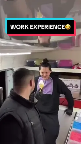 Gotta have abit of fun to keep work entertaining🤣😅 #workexperience #lastdayonthejob #icecream #intheface 