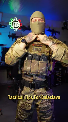 3 Tactical Tips for Balaclava ✅️ #airsoft #asmr #tips #balaclava #howto #hack #tactical #military #airsoftclips #sport #nikksakk 