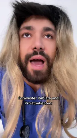 Schwester Rabiata vs. Privatpatienten 🤣 #pflegehumor #schwesterrabiata #privatpatient #pflegealltag #notaufnahme 