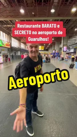 Descobrimos um restaurante BARATO e secreto no aeroporto de Guarulhis! #tiktokviagem #viagem #travel #aeroporto #guarulhos #dica #gru #restaurante 