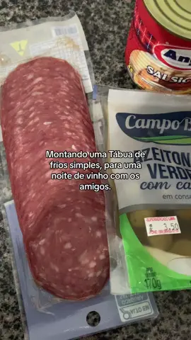 Tábua de frios simples. #tabuadefrios #petiscos #noitedovinho🍷❤ 