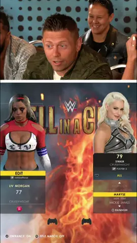 Proud husband! #WWE #wweraw #wwesmackdown #uudd #austincreed #xavierwoods #themiz #livmorgan #marysemizanin #gaming #gamer #GamerGirl #wwe2k22 