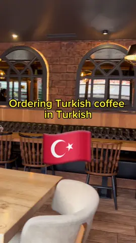 Trying to order Turkish coffee in Turkish 🇹🇷❤️☕️  Turkish coffee is a must for me especially when I need a good start to the day! ☕️  Let me know in the comments in which language you want me to speak next time 🤗🍀  #turkish #japanese #japan #turkiye #japonca #vienna #austria #トルコ語 #トルコ #turkishcoffee #osman #トルココーヒー　#ウイーン