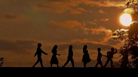 Children sunset #foryou #sunset 