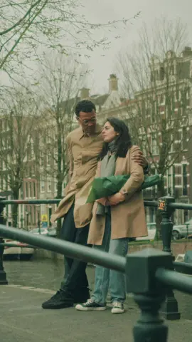Couple in Amsterdam 🤍 #amsterdam #couple #romance #travel #europe 