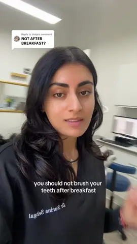 Replying to @Venja  plzzzz never after brekkie! #fyp #fypage #dentist #dentistreacts #dentaltok 