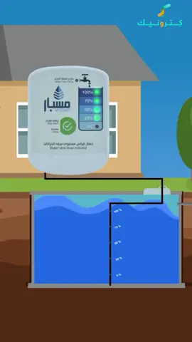 جهاز مسبار لقياس مستوى مياه الخزانات 🌊💦 متجر #كترونيك #خزانات_مياه #فلل #بيوت #منازل 
