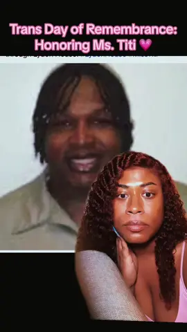 This #TDOR I want to uplift my Transcestor Ms. Titi.  She taught me lessons that will never leave me - she was strict on me in all the ways I needed… She was a beautiful soul that grew even when the world didnt think she deserved sunlight.  Check out the work of www.blackandpink.org to center the care of Trans and Queer incarcerated folx. #transdayofremembrance #greenscreen #lgbtq🏳️‍🌈 #queertiktok #prisontiktok 