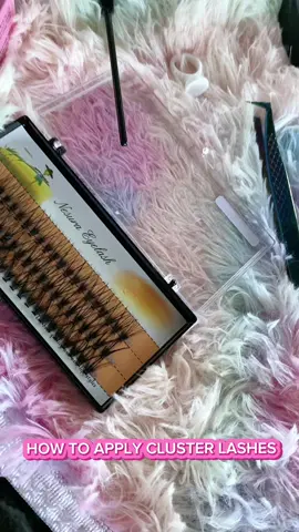 How To Apply DIY Cluster Lashes Easy To Use #diyeyelashextension #softlashes #waterproof 