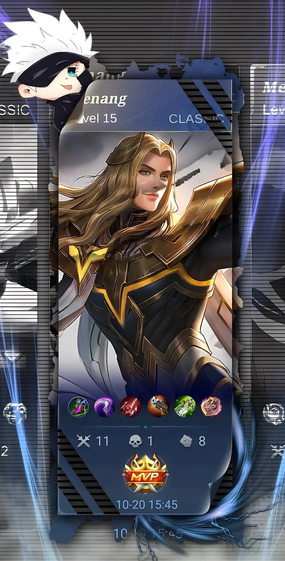 Mentahan hasil pertandingan lancelot #mlbb #mlbbcreatorcamp #potogesergeser #hasilpertadinganmlbb #trend #presetalightmotion #viraltiktok #lancelot #fyp 