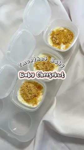 Dessert Baby 7months+ : Cheesekut Baby Version ✨ Senang sangat nak buat  ni mom,  guna 3 bahan yang ada dekat rumah ✅ Alhamdulillah Han suka sangat dessert kalini habis dia makan. Ibu is so happy 😍 #babycheesekut  #menubaby7bulan  #dessertbaby  #dessertbabysihat 