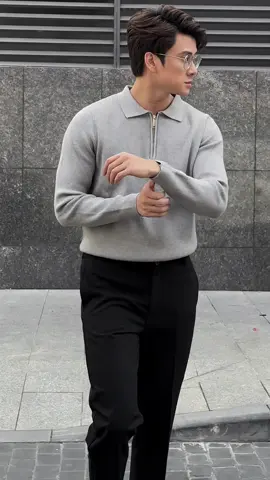 Một em áo len basic với tone màu grey - một tone màu cực trending năm nay #xuhuong #roway #trending #foryou #muataitiktokshop #mixset 