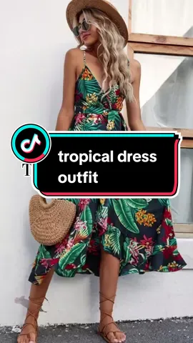 tropical dress outfit🔥🔥🔥 #tropicaldress #tropicaldressstyle💐 #tropicaldress🌸🌼 #tropicaloutfit #tropicaloutfits #hawaiiandress #hawaiianparty 