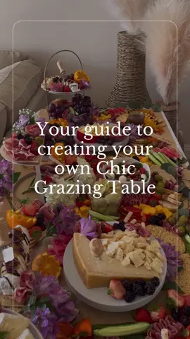 Guide to creating your own grazing table 📖 #grazingtable #charcuterie