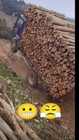 xe tải nên Ben xuống gỗ giữa dốc