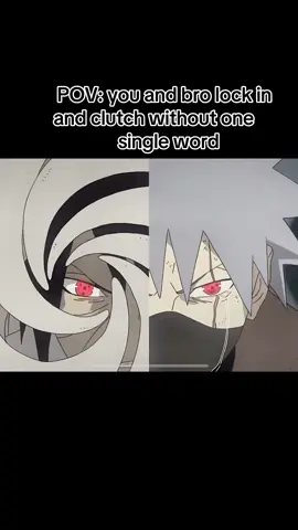 Me n twin just be locked in 🤞🏽 #naruto #obito #kakashi #anime 