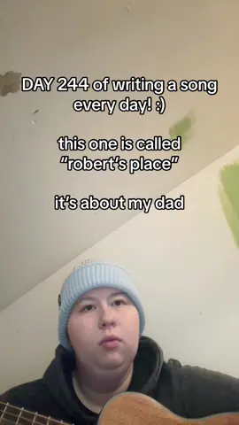 Day 325 / Day 244 🌱 robert’s place, written by me 💚 #originalsong #robertsplace #graveyard #cemetary #sixfeetunder #dad #father #parent #indiefolk #singersongwriter #songwriter #indiemusician #fypシ #foryoupage #folkmusic #musician #indie #folk #original #loss #grief #grieving 