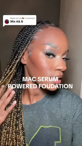Replying to @Izzy💐 the finish on this foundation is soooo good #macserumpoweredfoundation #foundationsforoilyskin #maccosmetics #macstudioradiance 