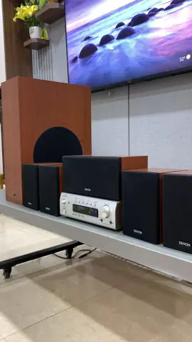 Denon 5.1 M380 zin 100% nguyên bản  Bộ dàn gồm : 5 loa 1 đầu và 1 sup Hình thức rất đẹp, kết nối ĐT , Smart TV , máy tính.. kết nối smart tivi qua cổng optical , kết nối đt máy tính qua dây 3.5 #SportsOnTikTok #amthanh #danmini #denon #hoatau #nhacvang #amthanhbainhat 