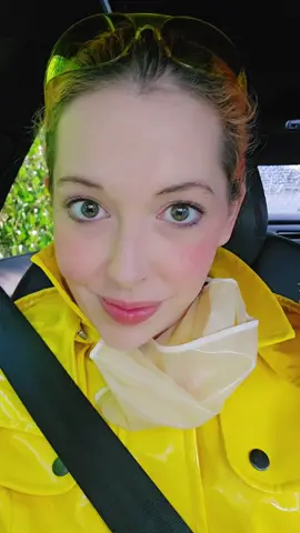 Puddle play with @epiphanyjones for fetisheyes movies. Let's get wet! #yellowraincoat #rainwear #girlsgettingwet #splashme 